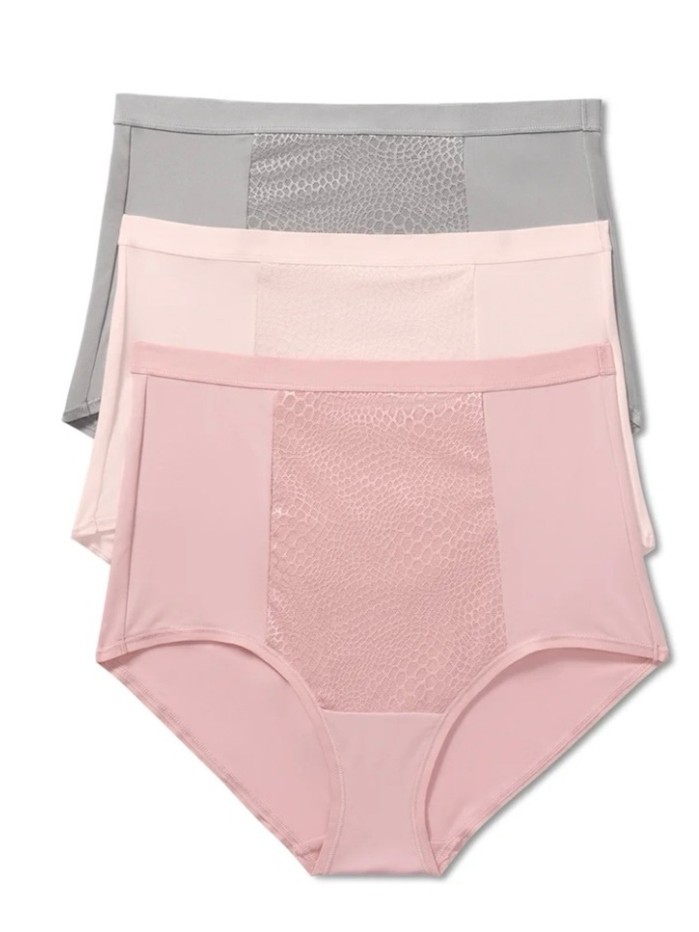Warners® Blissful Benefits Tummy-Smoothing Comfort Microfiber Brief 3-Pack. NWT.